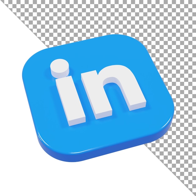 Logo d'icône 3D lié en isométrique minimaliste