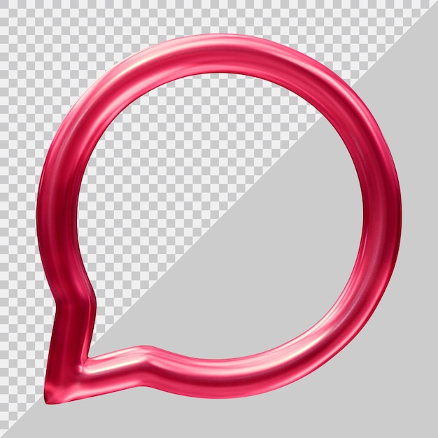 Logo D'icône De Commentaire Avec Un Style Moderne 3d