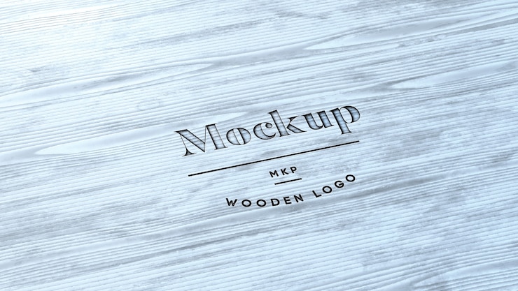 PSD logo in legno