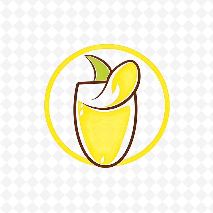 PSD logo mango lassi avec logo de mangue et de yogourt style de logo inspiré des boissons tropicales de png
