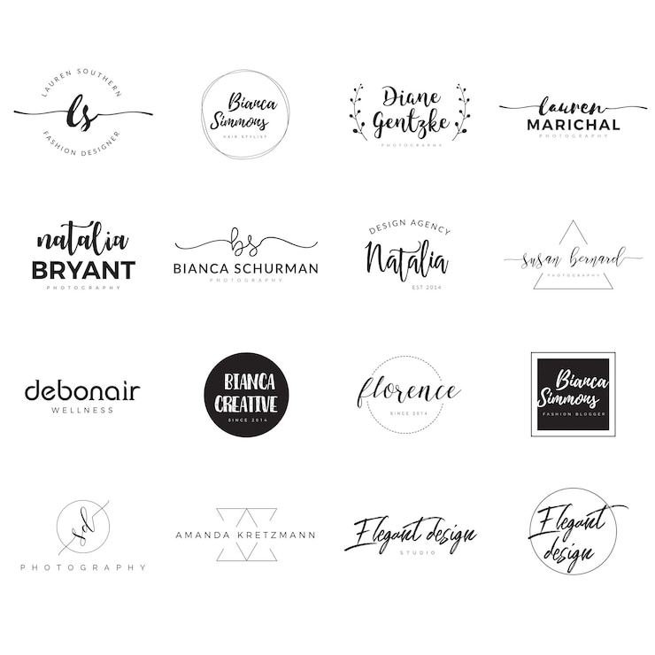 PSD logo de marque élégant psd