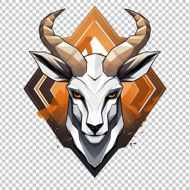 PSD logo de la mascotte de l'antilope