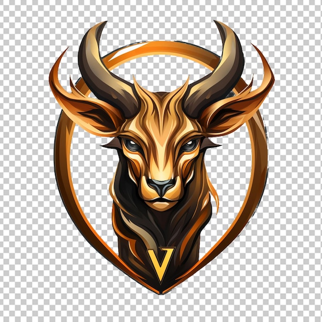 PSD logo de la mascotte de l'antilope