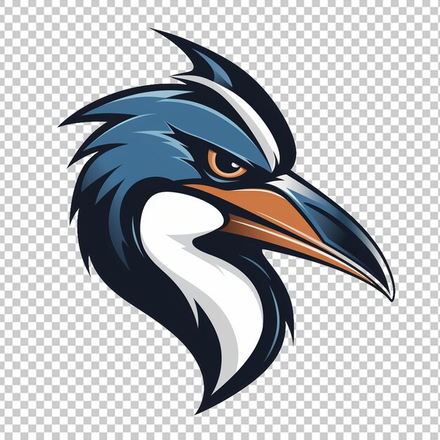 PSD logo de la mascotte avocet