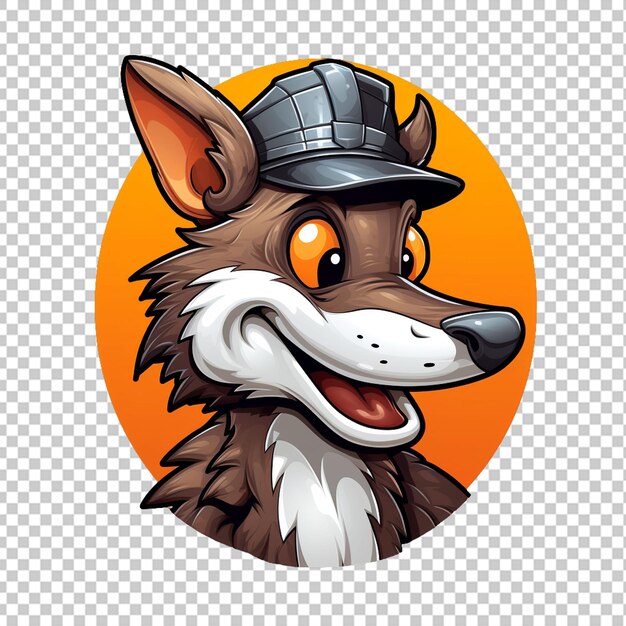 PSD le logo de la mascotte de bandicoot