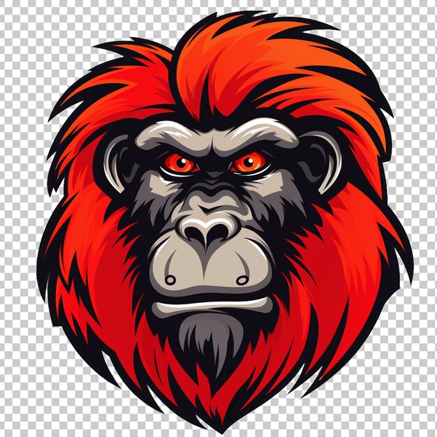 PSD logo de la mascotte du babouin