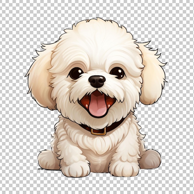 PSD logo de la mascotte du bichon frise