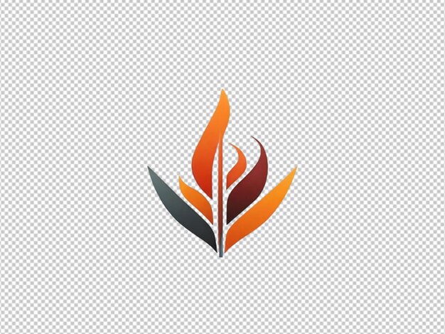 PSD logo minimaliste sur fond transparent