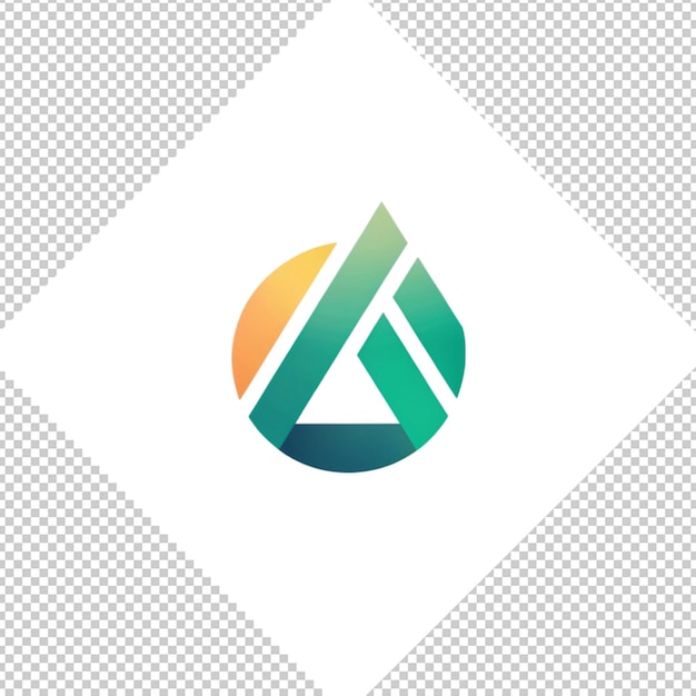 PSD logo minimaliste sur fond transparent