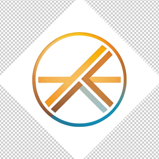 PSD logo minimaliste sur fond transparent