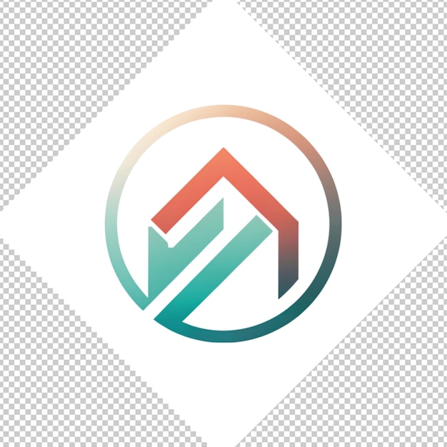 PSD logo minimaliste sur fond transparent