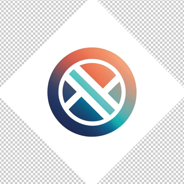 PSD logo minimaliste sur fond transparent