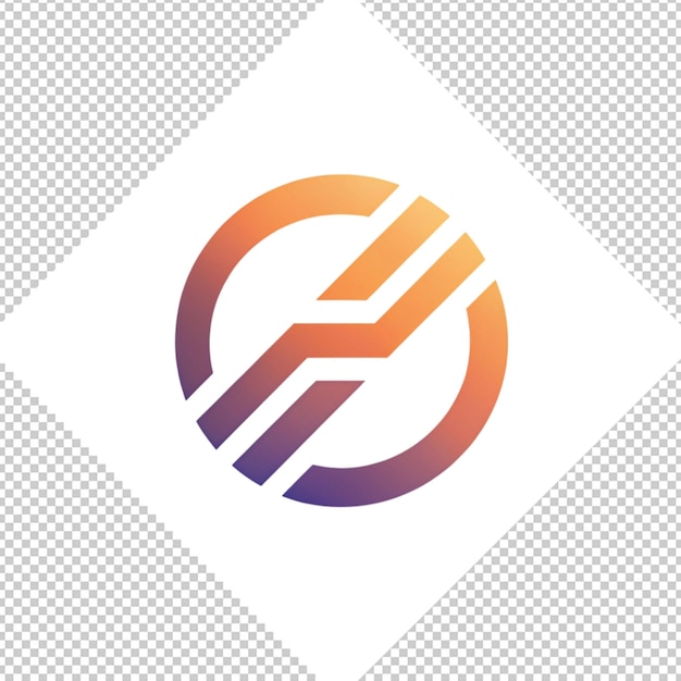 PSD logo minimaliste sur fond transparent