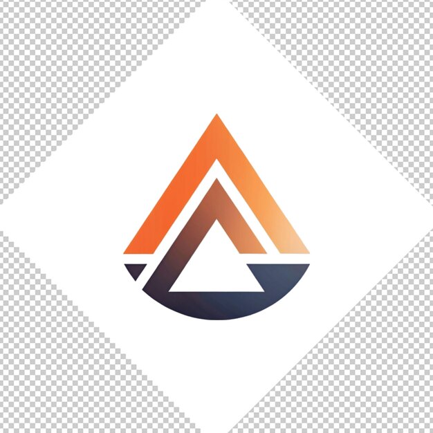 PSD logo minimaliste sur fond transparent