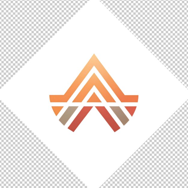 PSD logo minimaliste sur fond transparent