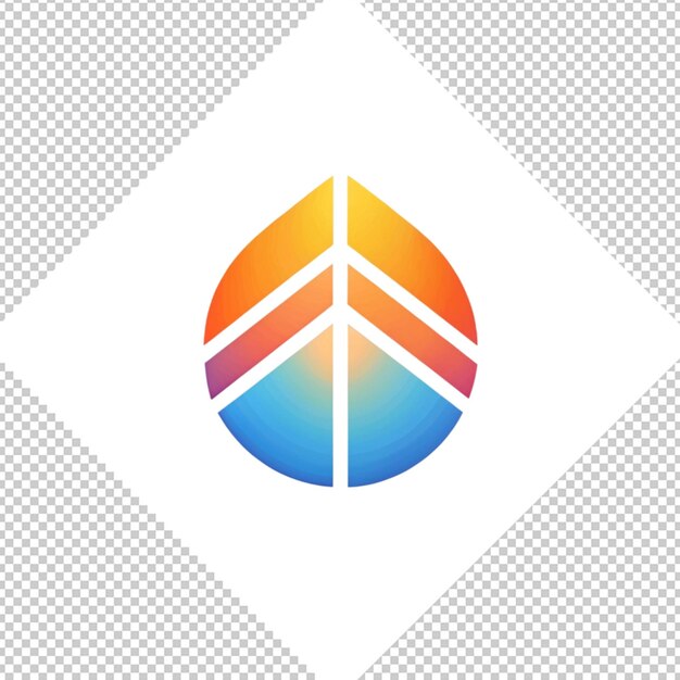 PSD logo minimaliste sur fond transparent