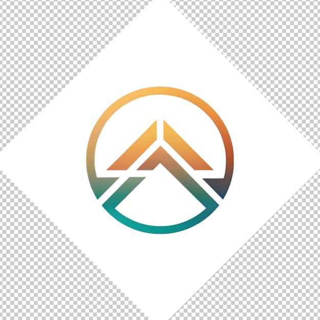 PSD logo minimaliste sur fond transparent