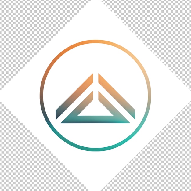 PSD logo minimaliste sur fond transparent