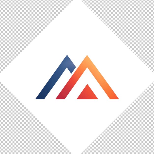 PSD logo minimaliste sur fond transparent