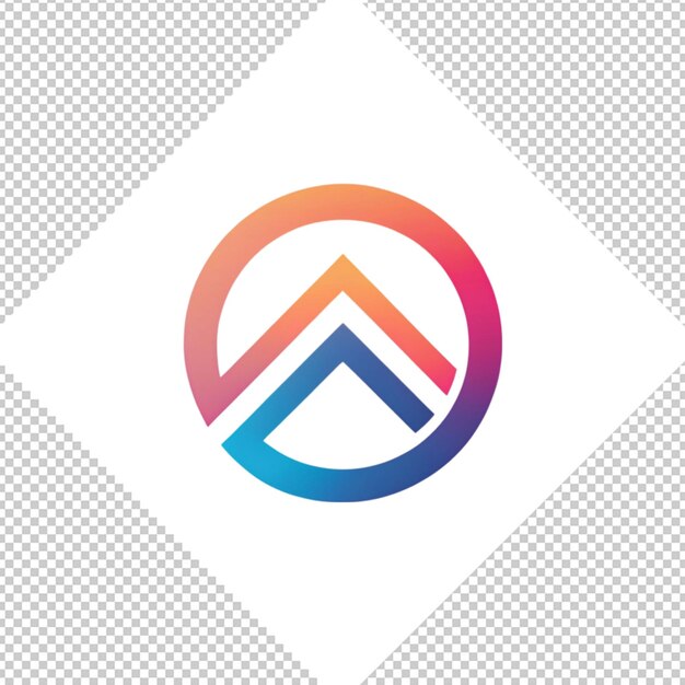 PSD logo minimaliste sur fond transparent