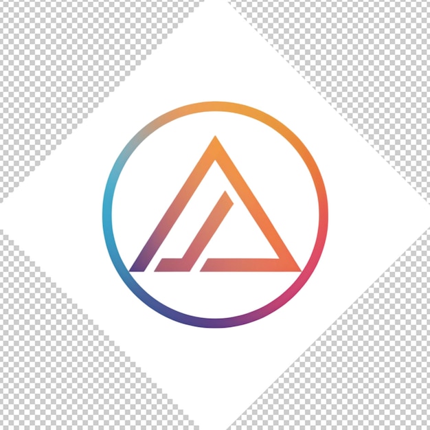 PSD logo minimaliste sur fond transparent