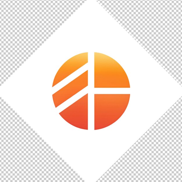 PSD logo minimaliste sur fond transparent