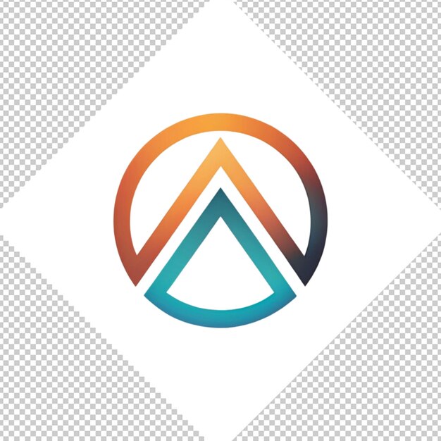 PSD logo minimaliste sur fond transparent