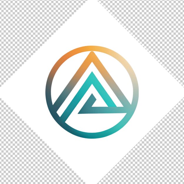 PSD logo minimaliste sur fond transparent