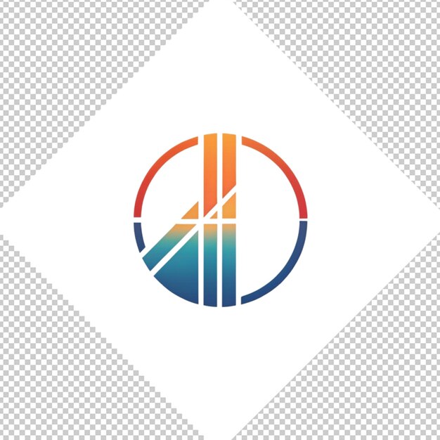 PSD logo minimaliste sur fond transparent