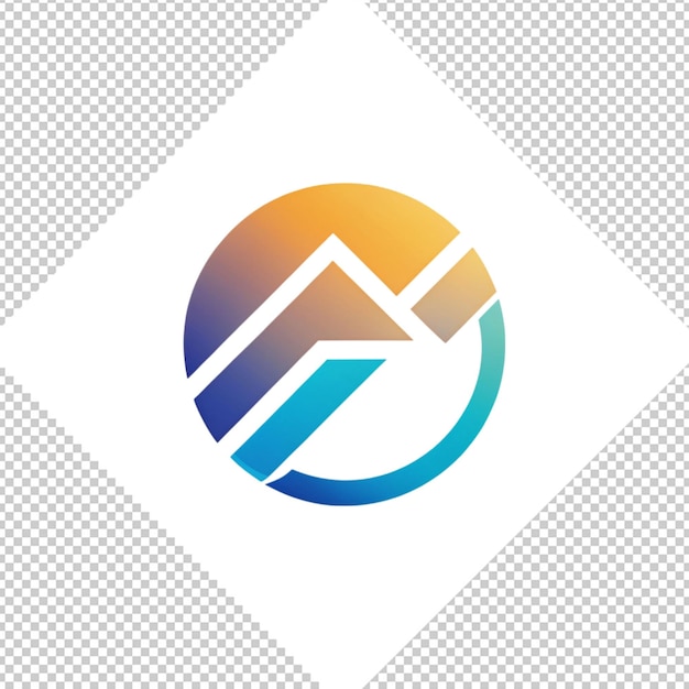 PSD logo minimaliste sur fond transparent