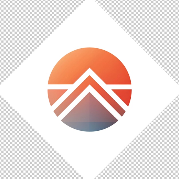 PSD logo minimaliste sur fond transparent