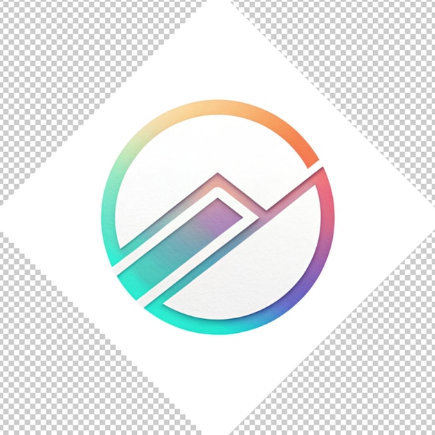 PSD logo minimaliste sur fond transparent