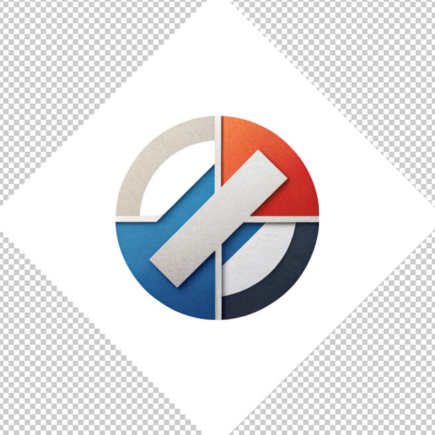 PSD logo minimaliste sur fond transparent