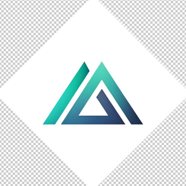 PSD logo minimaliste sur fond transparent