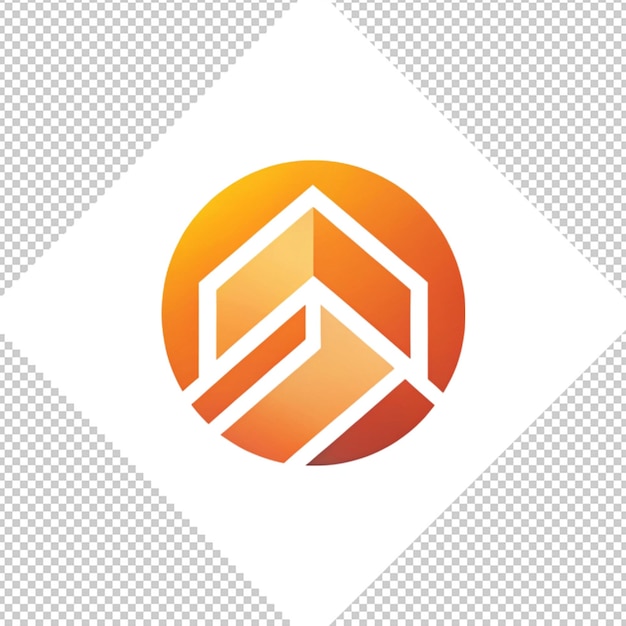 PSD logo minimaliste sur fond transparent