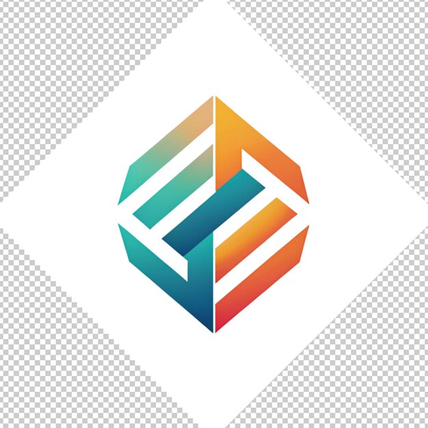 PSD logo minimaliste sur fond transparent