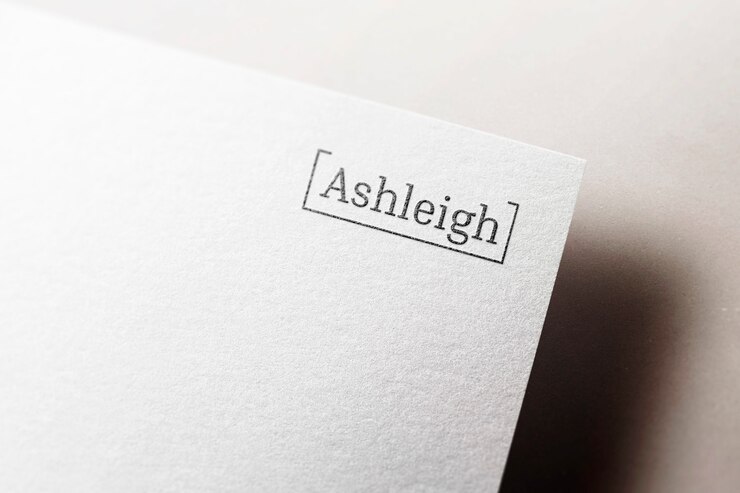 PSD logo mockup elegantes papier