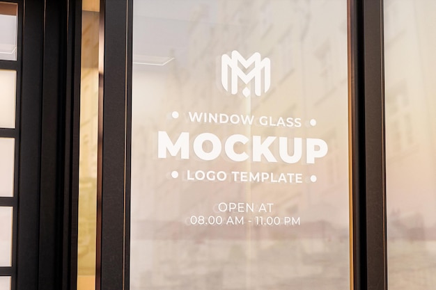 Logo-mockup-fensterglas-aufkleber