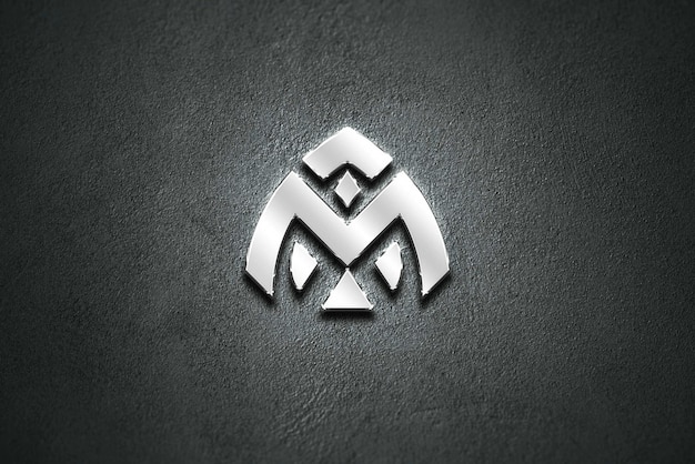 Logo mockup SilverChromium