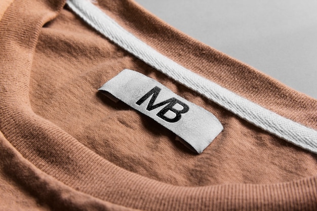 Logo Mockup T-Shirt Label Tag Mockup Psd.