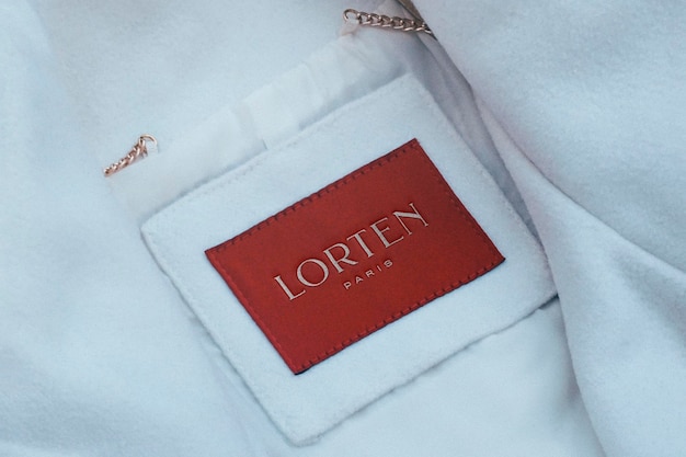 Logo Mockup White Coat Label