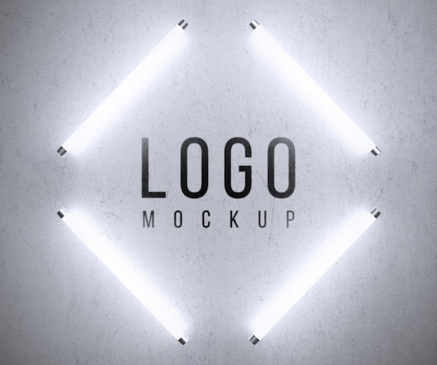 Logo-Modell mit Lichtern