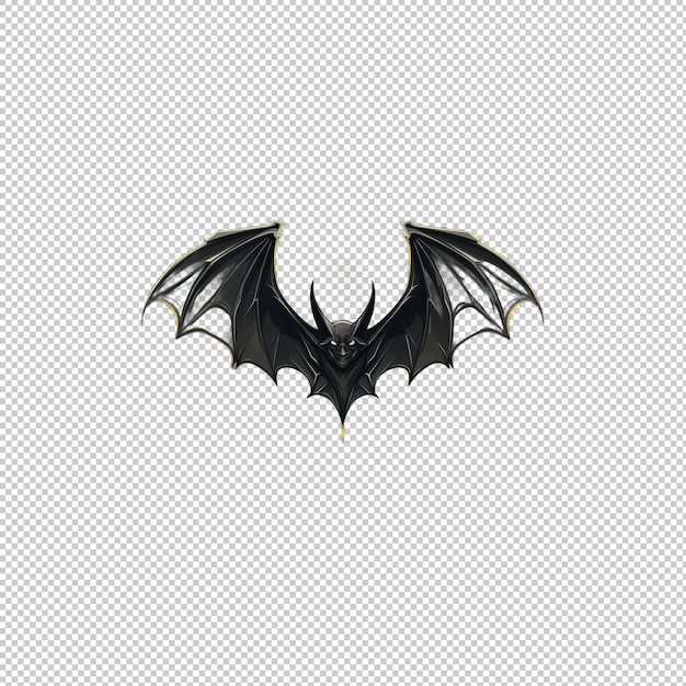Logo piatto Bat sfondo isolato hig