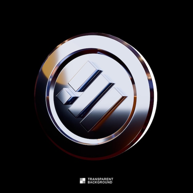 Le logo de la pièce métallique 3D de PSD Busd