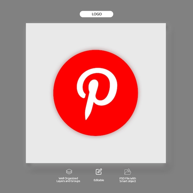 PSD le logo de pinterest