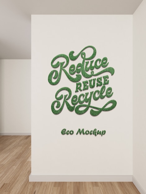 PSD logo de la plante sur le mur