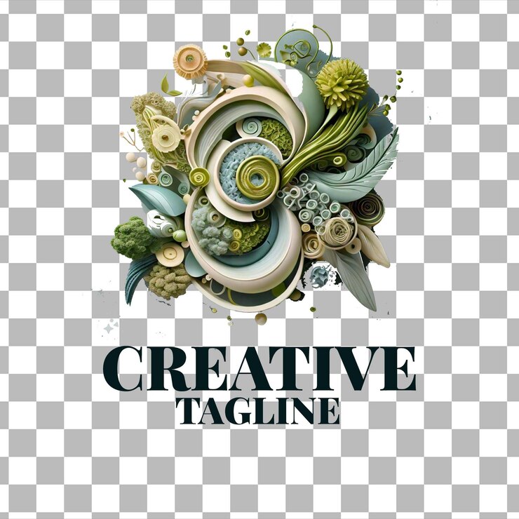 PSD un logo pour l'œuvre d'art créative