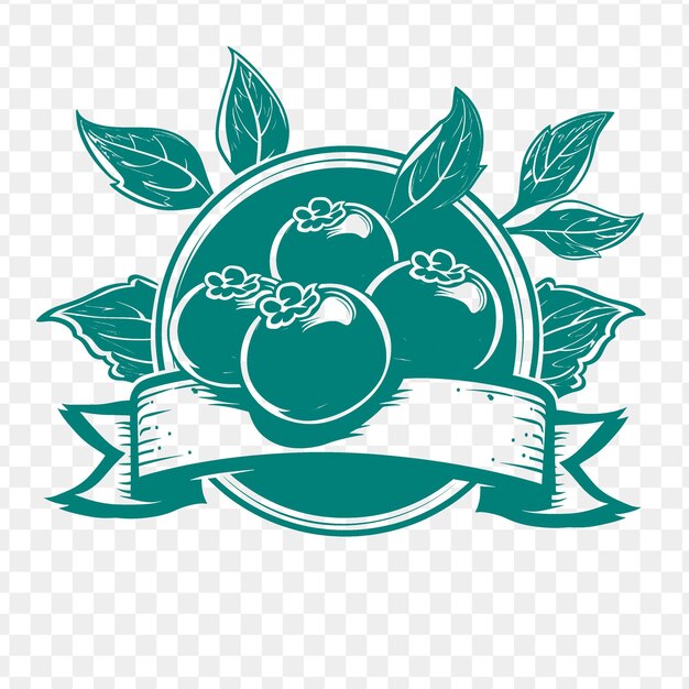 Un Logo Pour Les Pommes Et Les Poires Sur Un Fond Transparent