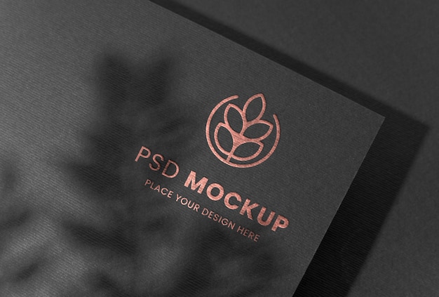 Logo de presse sur maquette papier
