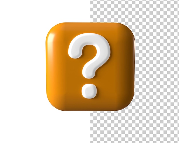 PSD le logo de la question est le signe d'or 3d.